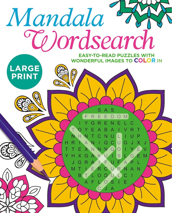 Front cover_Large Print Mandala Wordsearch