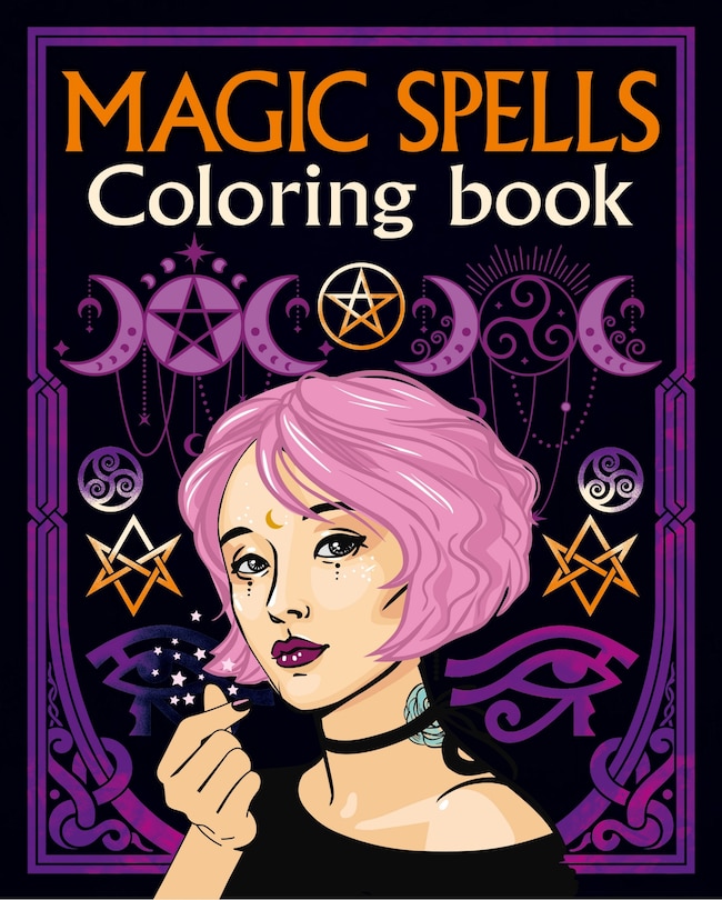 Front cover_Magic Spells Coloring Book