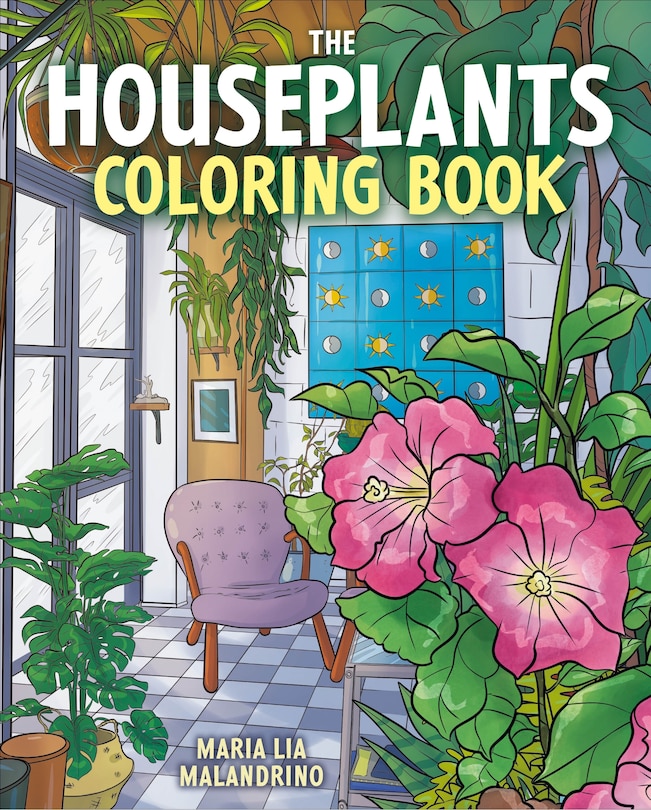 Front cover_The Houseplants Coloring Book