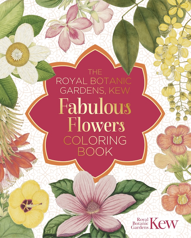 Front cover_The Royal Botanic Gardens, Kew Fabulous Flowers Coloring Book