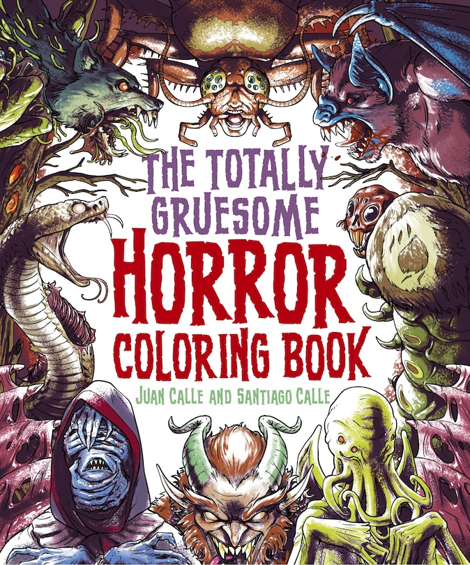 Front cover_The Totally Gruesome Horror Coloring Book