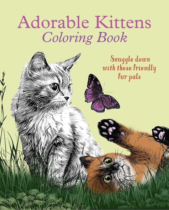 Front cover_Adorable Kittens Coloring Book