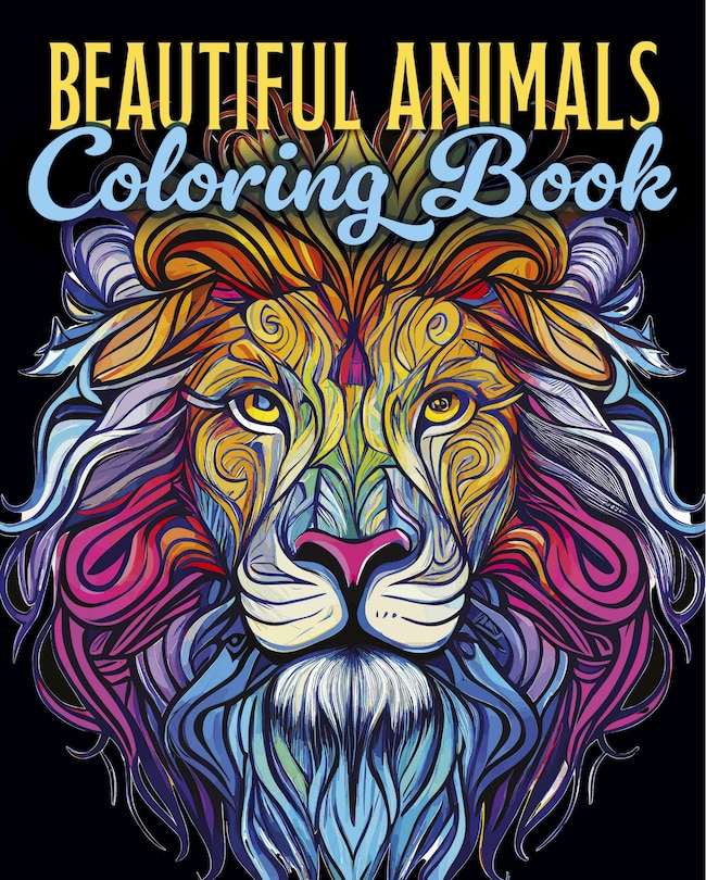 Front cover_Beautiful Animals Coloring Book