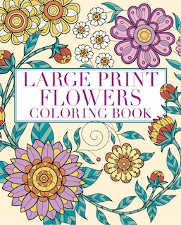 Front cover_Large Print Flowers Coloring Book