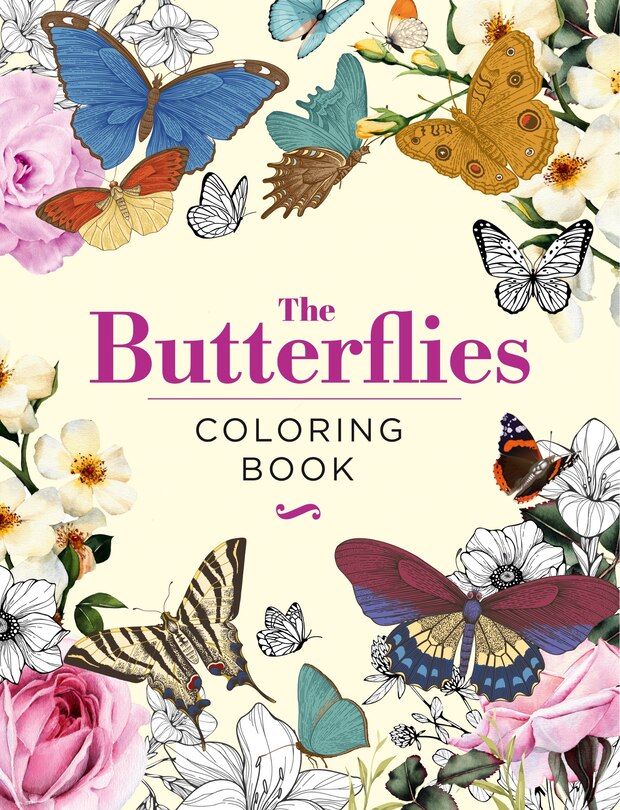 Front cover_The Butterflies Coloring Book