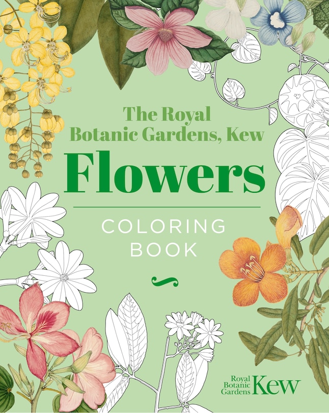 Front cover_The Royal Botanic Gardens, Kew - Flowers Coloring Book