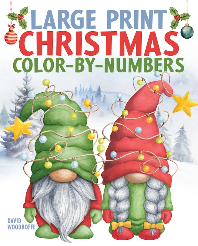 Front cover_Large Print Christmas Color-by-Numbers
