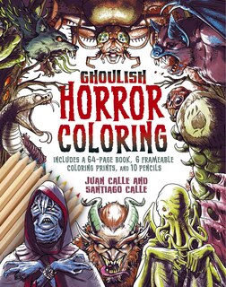 Front cover_The Ghoulish Horror Coloring Kit