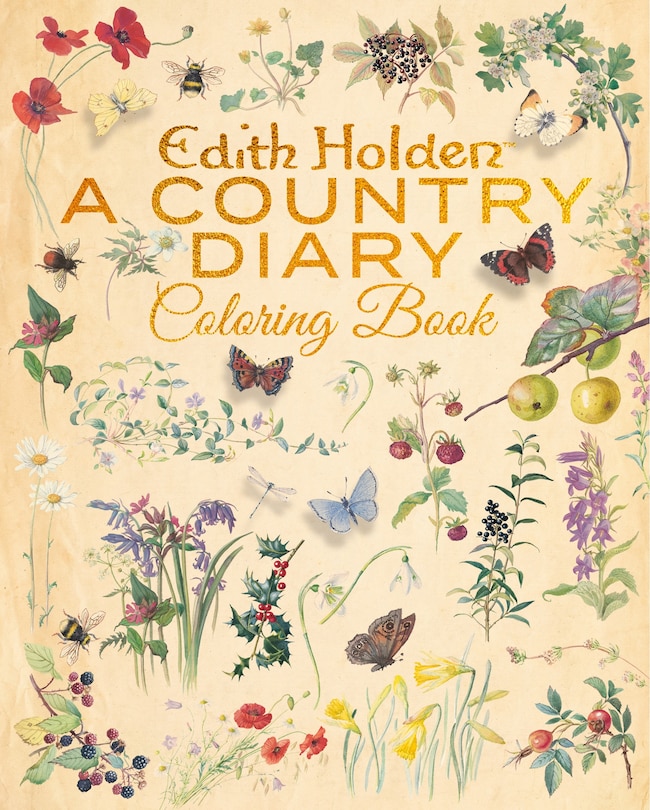 Front cover_The Edith Holden: A Country Diary Coloring Book