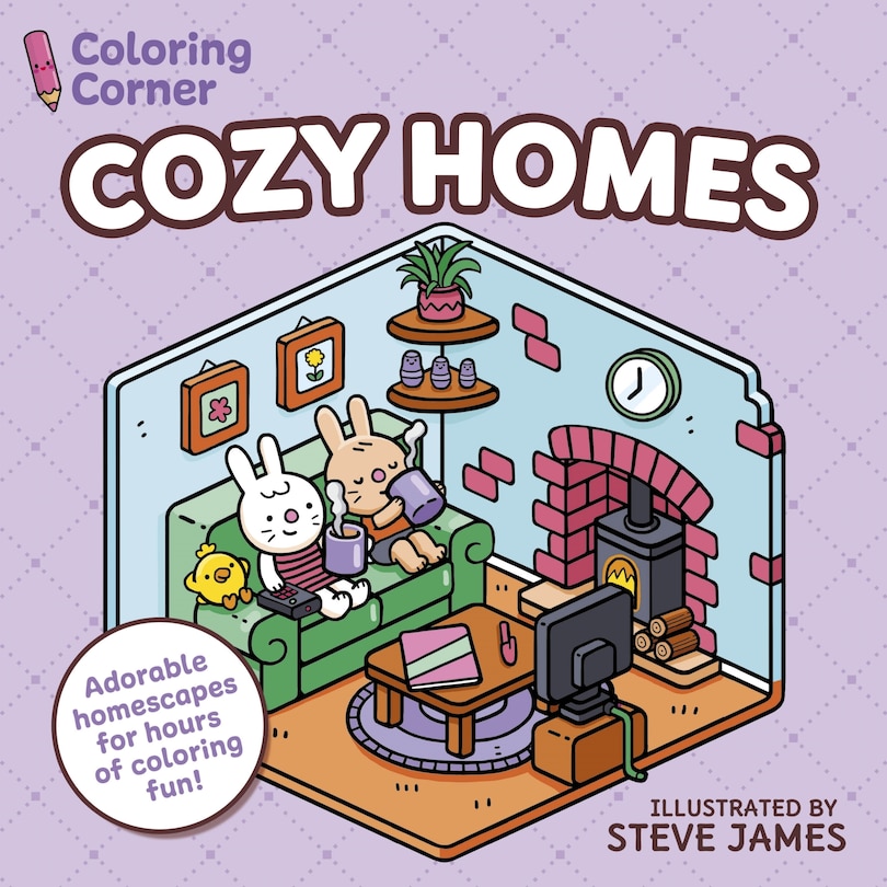 Front cover_Coloring Corner: Cozy Homes