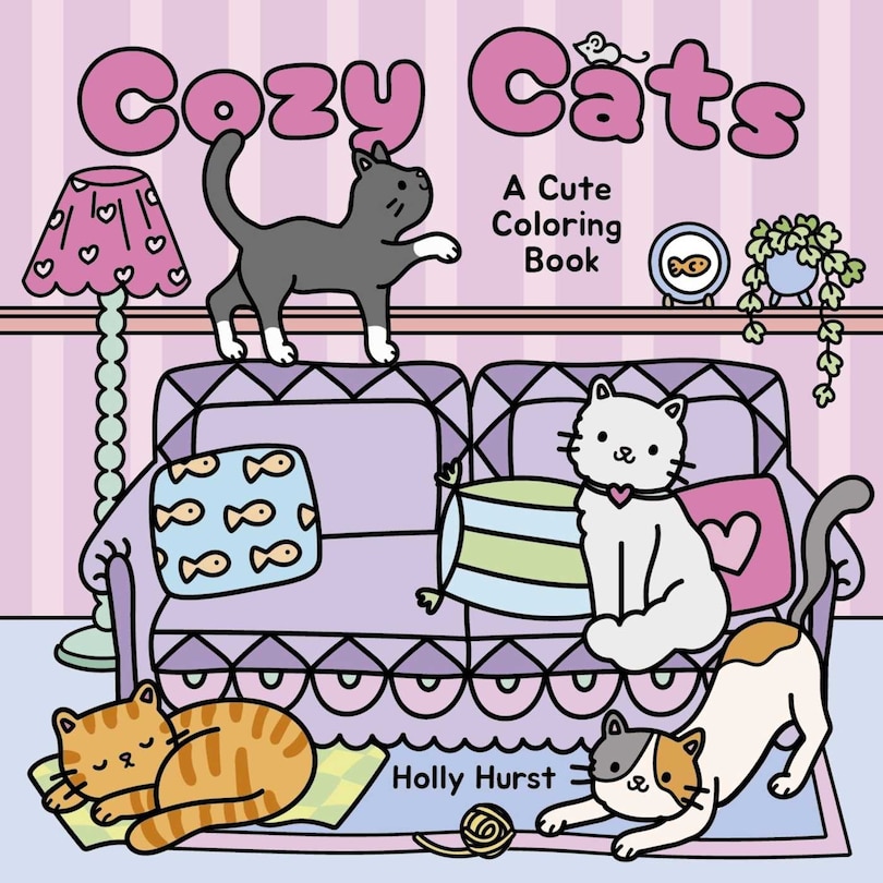 Couverture_Cozy Cats Cute Coloring Book