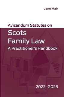 Couverture_Avizandum Statutes on Scots Family Law