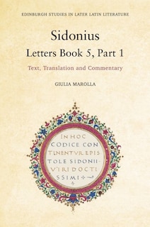 Couverture_Sidonius: Letters Book 5, Part 1