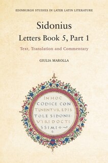 Front cover_Sidonius: Letters Book 5, Part 1