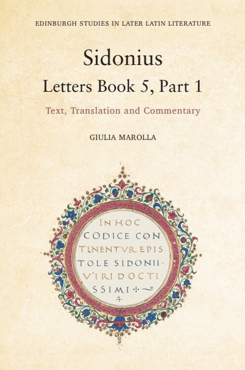 Front cover_Sidonius: Letters Book 5, Part 1
