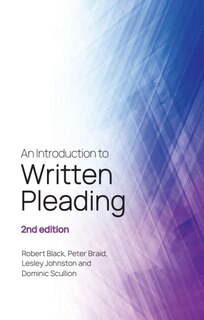 Couverture_An Introduction to Written Pleading