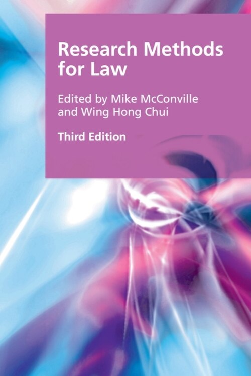 Couverture_Research Methods for Law