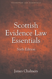 Couverture_Scottish Evidence Law Essentials