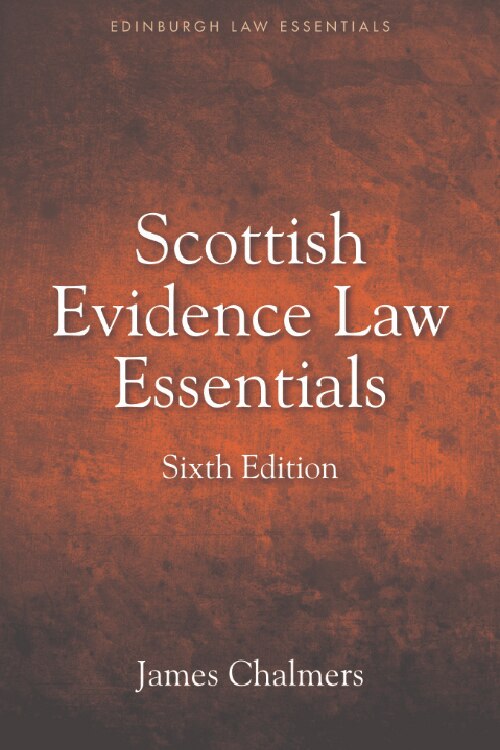Couverture_Scottish Evidence Law Essentials