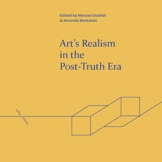 Couverture_Art's Realism in the Post-Truth Era