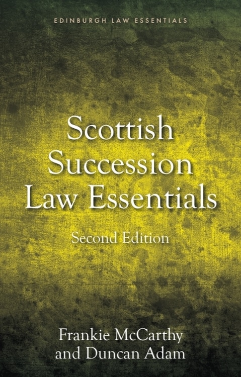 Front cover_Scottish Succession Law Essentials