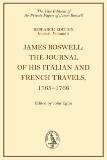 Couverture_James Boswell, The Journal of his Italian and French Travels, 1765–1766