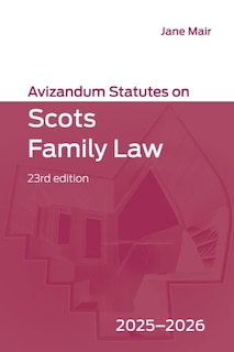 Couverture_Avizandum Statutes on Scots Family Law