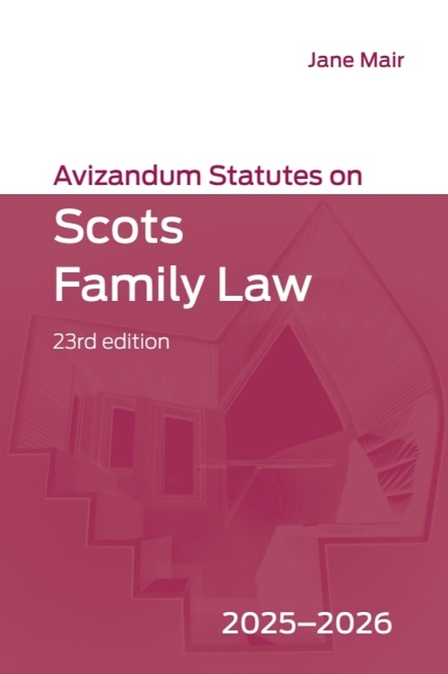 Couverture_Avizandum Statutes on Scots Family Law