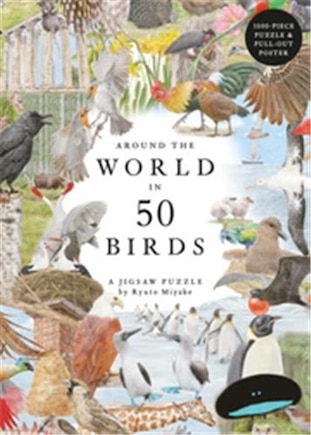 Around the World in 50 Birds 1000 Piece Puzzle: 1000 Piece Jigsaw