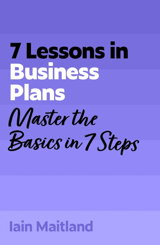 Couverture_7 Lessons in Business Plans