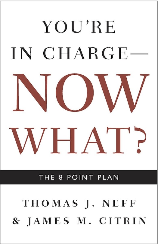 Front cover_You're In Charge, Now What?