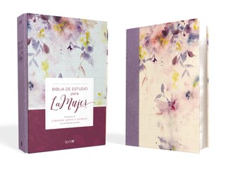 Couverture_NVI, Biblia de Estudio para la Mujer NVI, Leathersoft/Tela Lila, Comfort Print