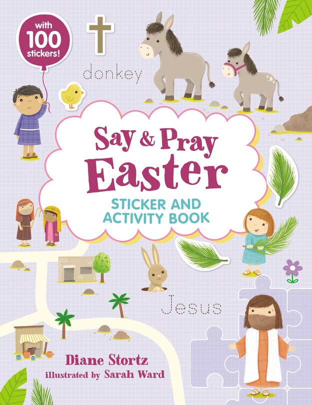 Front cover_Say And Pray Bible Easter Sticker And Activity Book