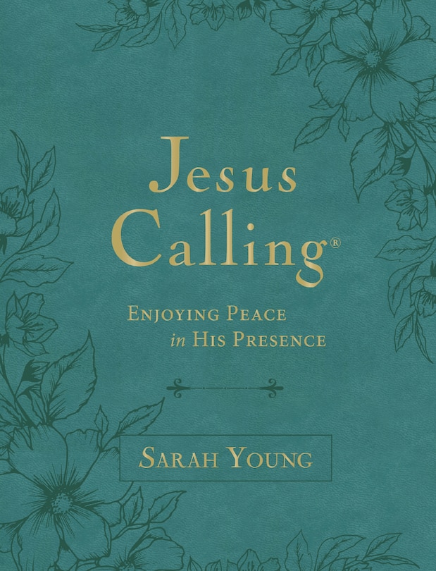 Front cover_Jesus Calling, Large Text Teal Leathersoft, with Full Scriptures
