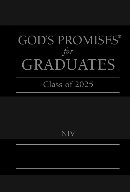 Couverture_God's Promises for Graduates: Class of 2025 - Black NIV