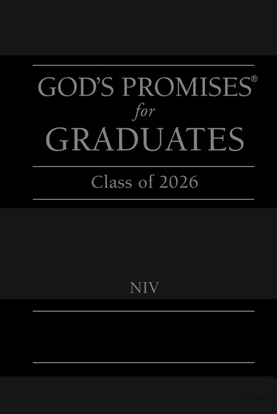 Front cover_God's Promises for Graduates: Class of 2026 - Black NIV