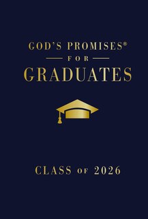 Front cover_God's Promises for Graduates: Class of 2026 - Navy NKJV