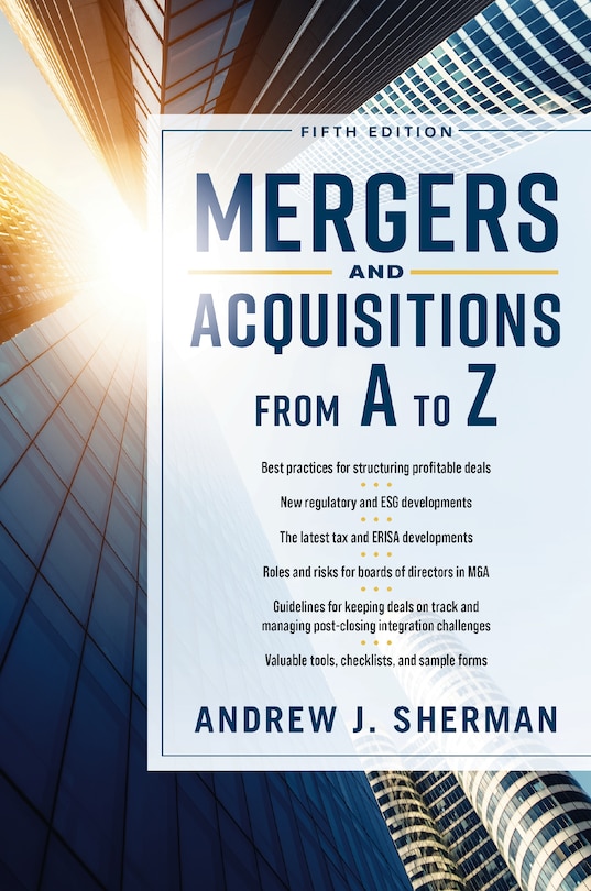 Couverture_Mergers and Acquisitions from A to Z Fifth Edition
