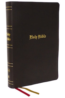 Couverture_KJV Holy Bible: Super Giant Print with 43,000 Cross References, Brown Bonded Leather, Red Letter, Comfort Print (Thumb Indexed): King James Version