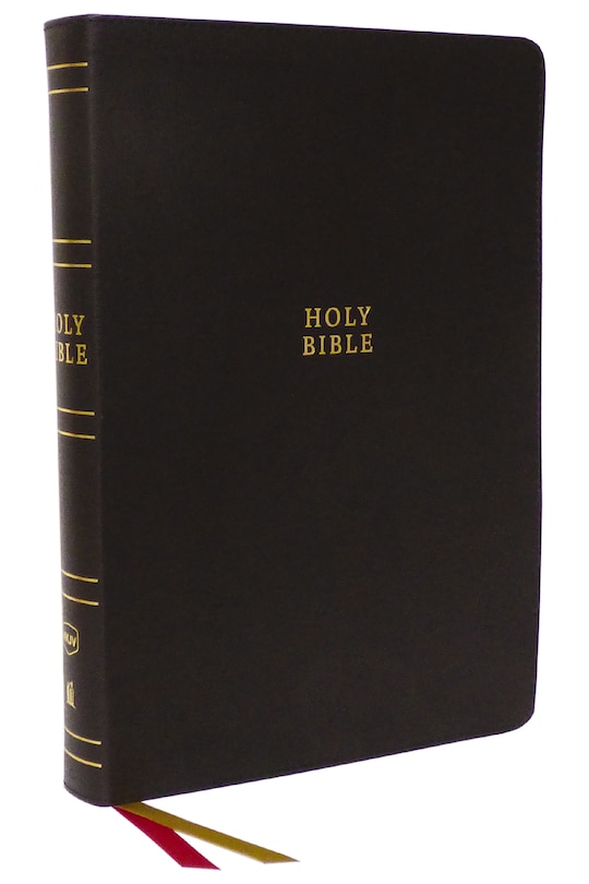 Couverture_NKJV Holy Bible, Super Giant Print Reference Bible, Brown Bonded Leather, 43,000 Cross References, Red Letter, Thumb Indexed, Comfort Print: New King James Version
