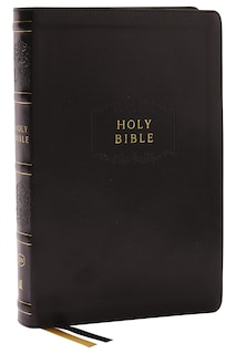 Front cover_KJV Holy Bible with 73,000 Center-Column Cross References, Black Leathersoft, Red Letter, Comfort Print (Thumb Indexed): King James Version