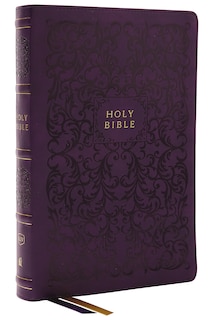 Front cover_KJV Holy Bible with 73,000 Center-Column Cross References, Purple Leathersoft, Red Letter, Comfort Print: King James Version