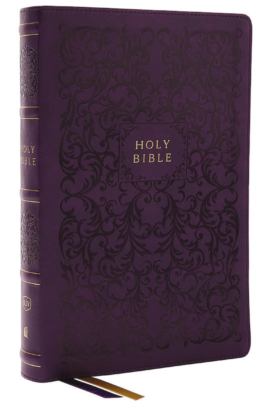 Front cover_KJV Holy Bible with 73,000 Center-Column Cross References, Purple Leathersoft, Red Letter, Comfort Print: King James Version