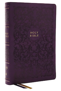 Front cover_KJV Holy Bible with 73,000 Center-Column Cross References, Purple Leathersoft, Red Letter, Comfort Print (Thumb Indexed): King James Version
