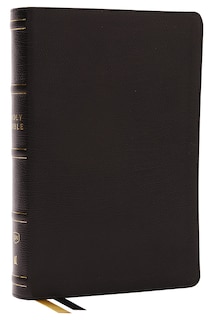 Front cover_KJV Holy Bible with 73,000 Center-Column Cross References, Black Genuine Leather, Red Letter, Comfort Print: King James Version