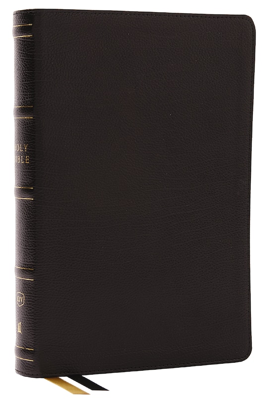 Front cover_KJV Holy Bible with 73,000 Center-Column Cross References, Black Genuine Leather, Red Letter, Comfort Print: King James Version