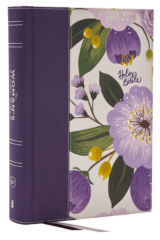 Front cover_KJV, The Woman's Study Bible, Purple Floral Cloth over Board, Red Letter, Full-Color Edition, Comfort Print (Thumb Indexed)