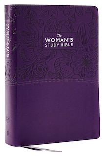 Front cover_KJV, The Woman's Study Bible, Purple Leathersoft, Red Letter, Full-Color Edition, Comfort Print (Thumb Indexed)