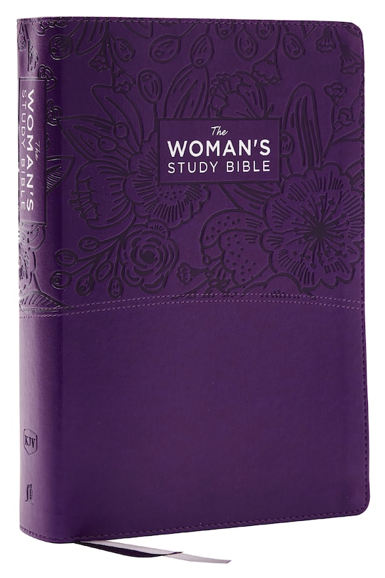 Front cover_KJV, The Woman's Study Bible, Purple Leathersoft, Red Letter, Full-Color Edition, Comfort Print (Thumb Indexed)
