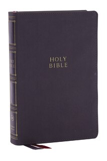 Front cover_KJV Holy Bible: Compact Bible with 43,000 Center-Column Cross References, Gray Leathersoft, Red Letter, Comfort Print (Thumb Indexing): King James Version